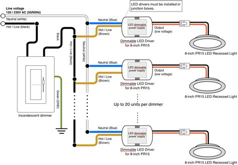 wiring diagram for recessed lights